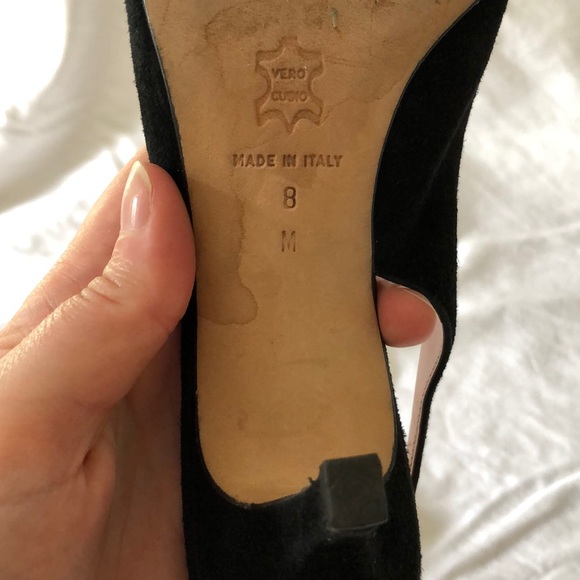 Isaac Mizrahi Black Suede Slingbacks - Picture 5 of 5
